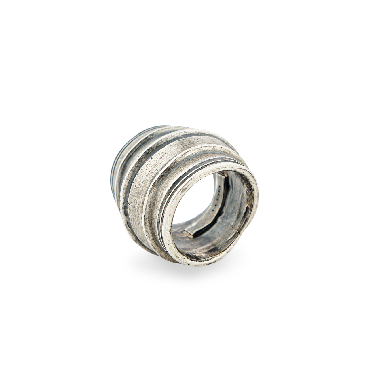 GOTI Кольцо из оксидированного серебра кольцо из серебра тату serebromag