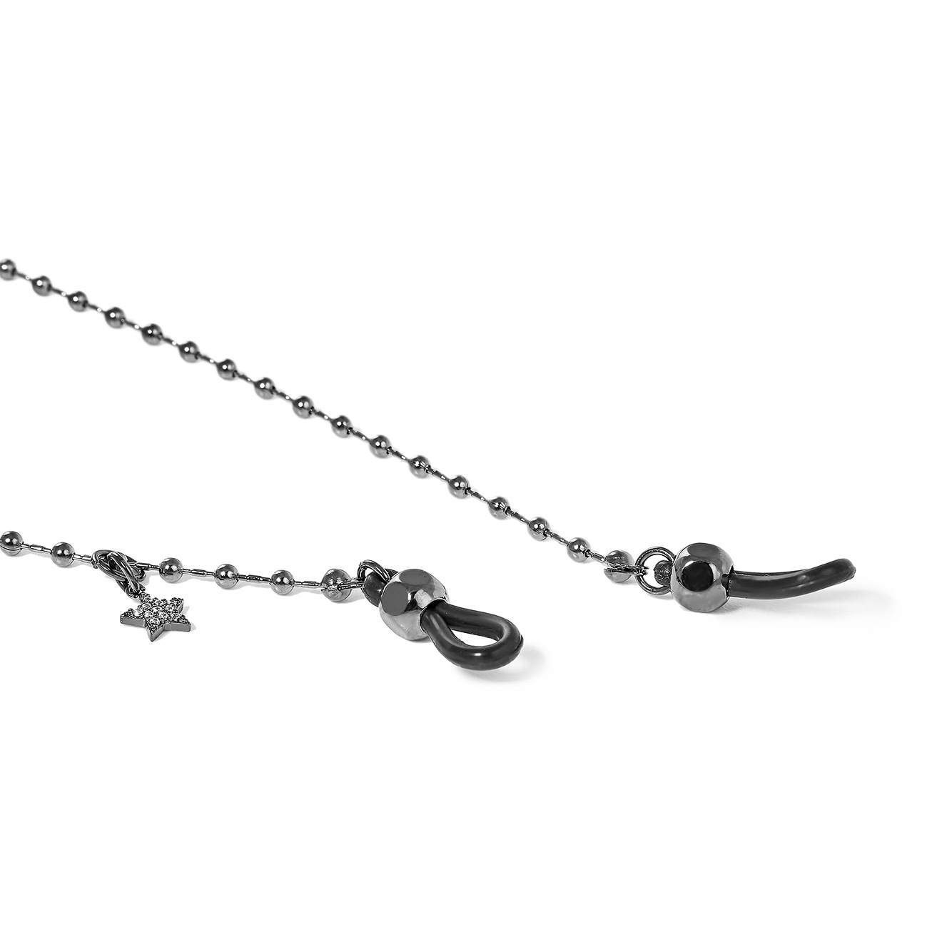 Black thread for glasses with a star