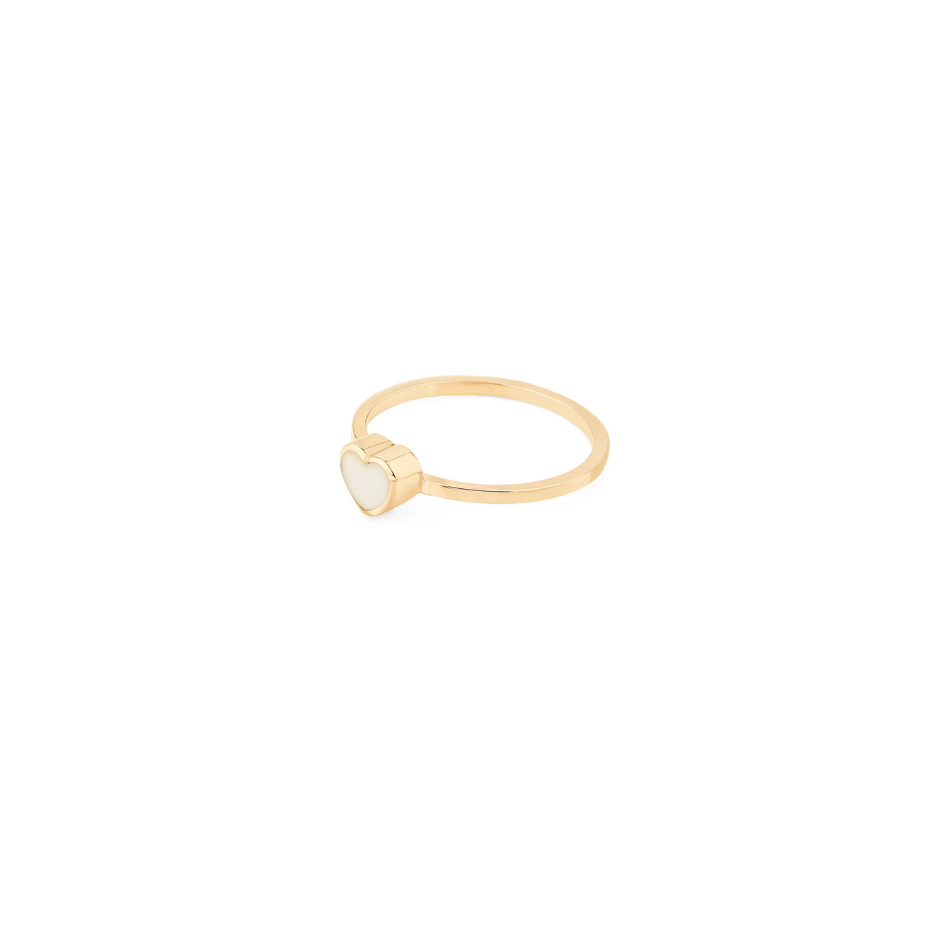 lovelavka кольцо stone heart из золота с бирюзой Lovelavka Кольцо Stone Heart из золота с белым кахолонгом