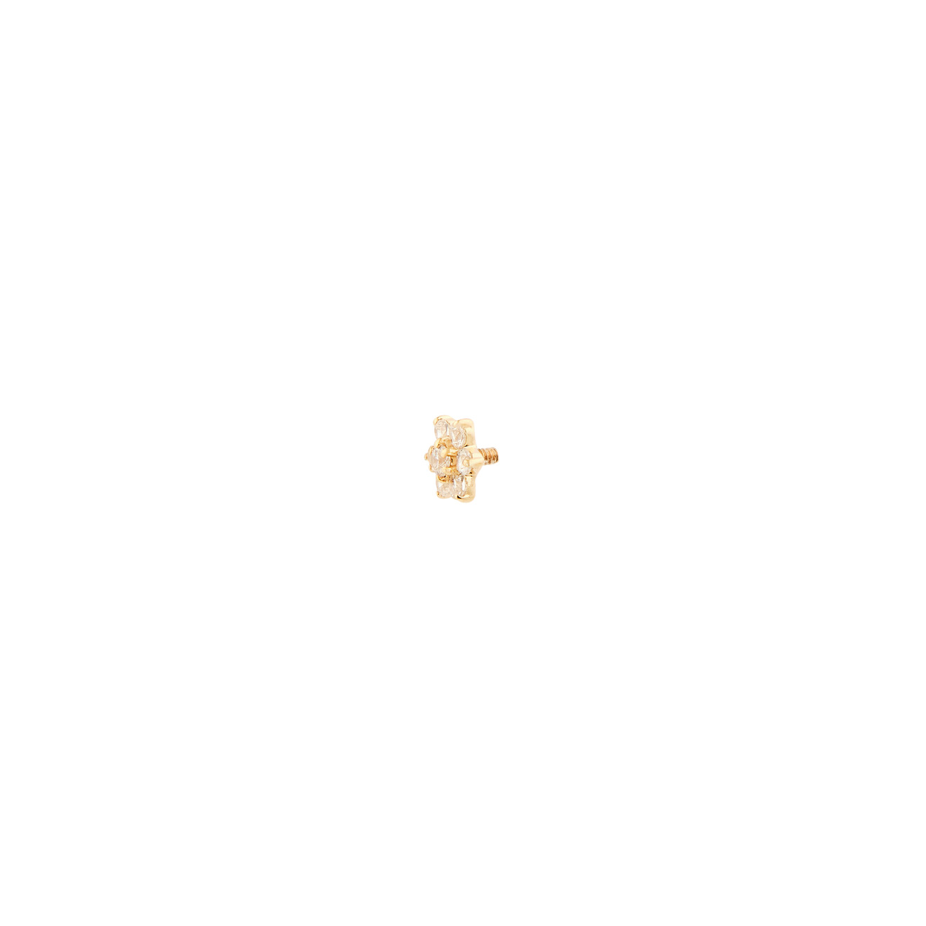 AURIS Топ для пирсинга 6-petal flower из золота цена и фото