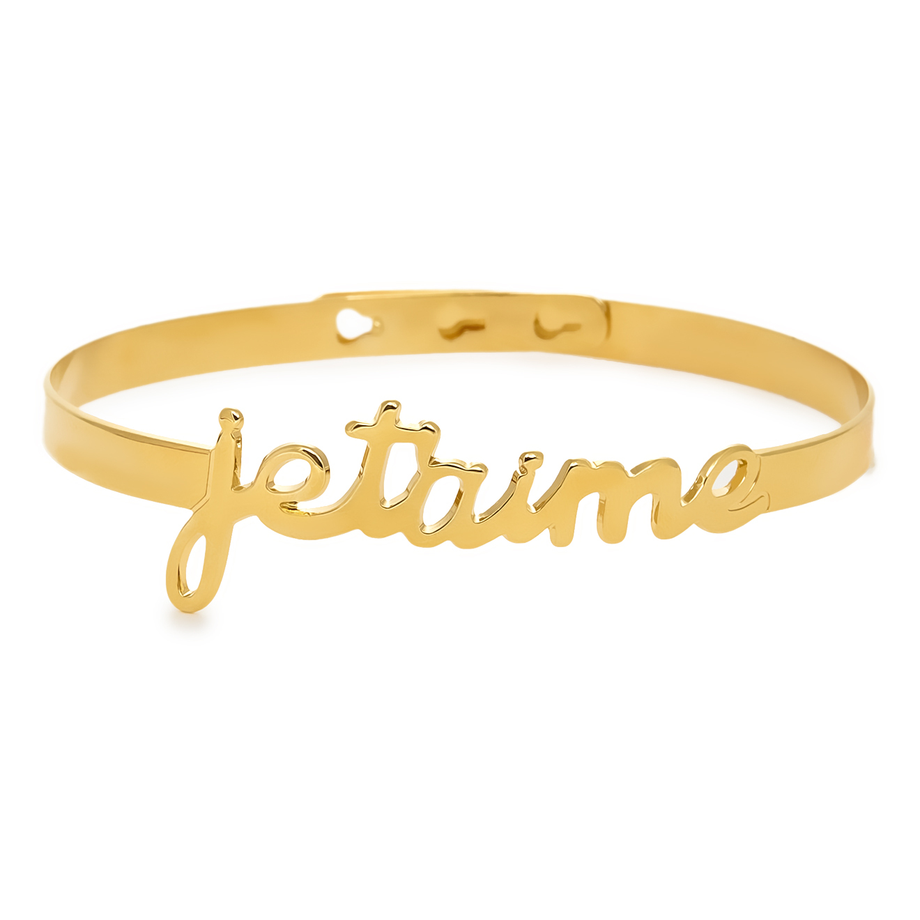 Позолоченный браслет Je t'aime