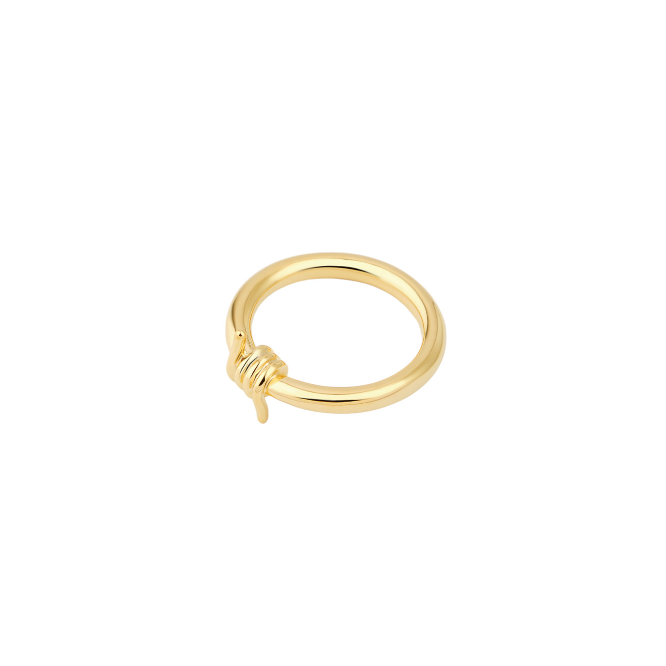 Aqua Золотистое кольцо с узлом
