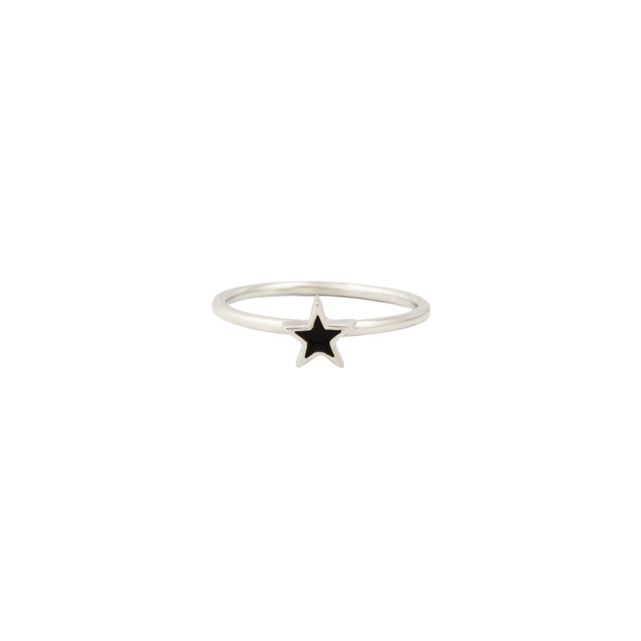 УРА jewelry Кольцо Звезда с черной эмалью ура jewelry пусеты сердца из серебра с эмалью
