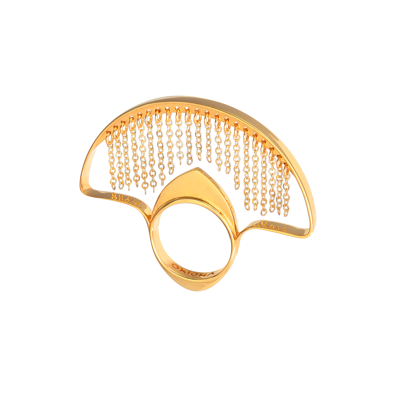 OXIOMA Покрытое золотом кольцо Воздух цена и фото