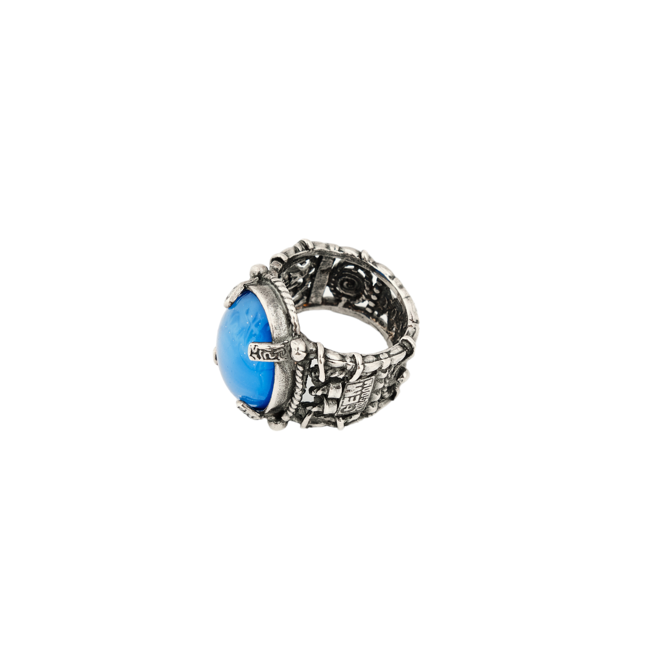 gem kingdom тонкое кольцо из серебра lizzy с дымчатым кварцем Gem Kingdom Кольцо из серебра