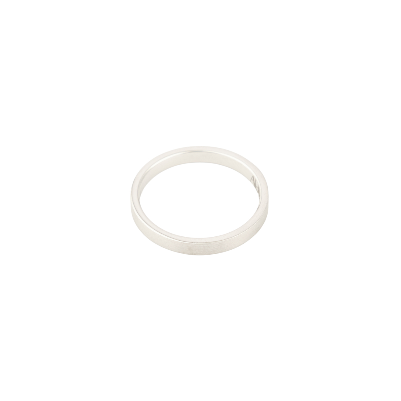 aura 916 обручальное мужское кольцо из золота с бриллиантом AURA.916 Обручальное женское кольцо из белого матового золота