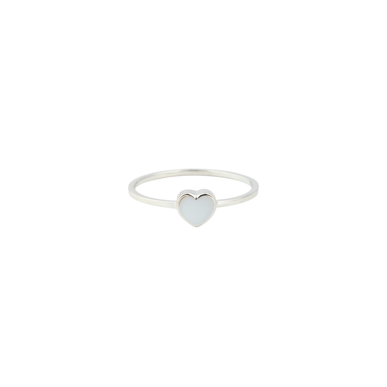 Lovelavka Кольцо Stone Heart из серебра с перламутром кольцо с жемчугом и перламутром из серебра