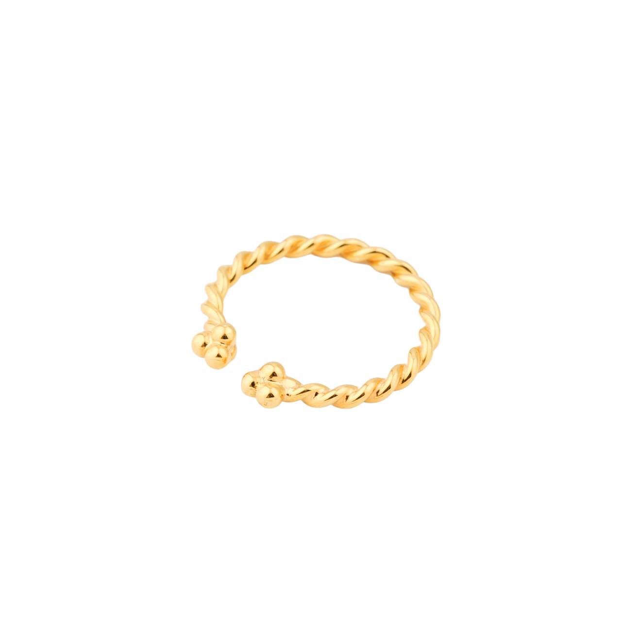 NÁNA Позолоченное кольцо ПУТЬ из серебра poche позолоченное кольцо из серебра с овальной вставкой из желтой эмали
