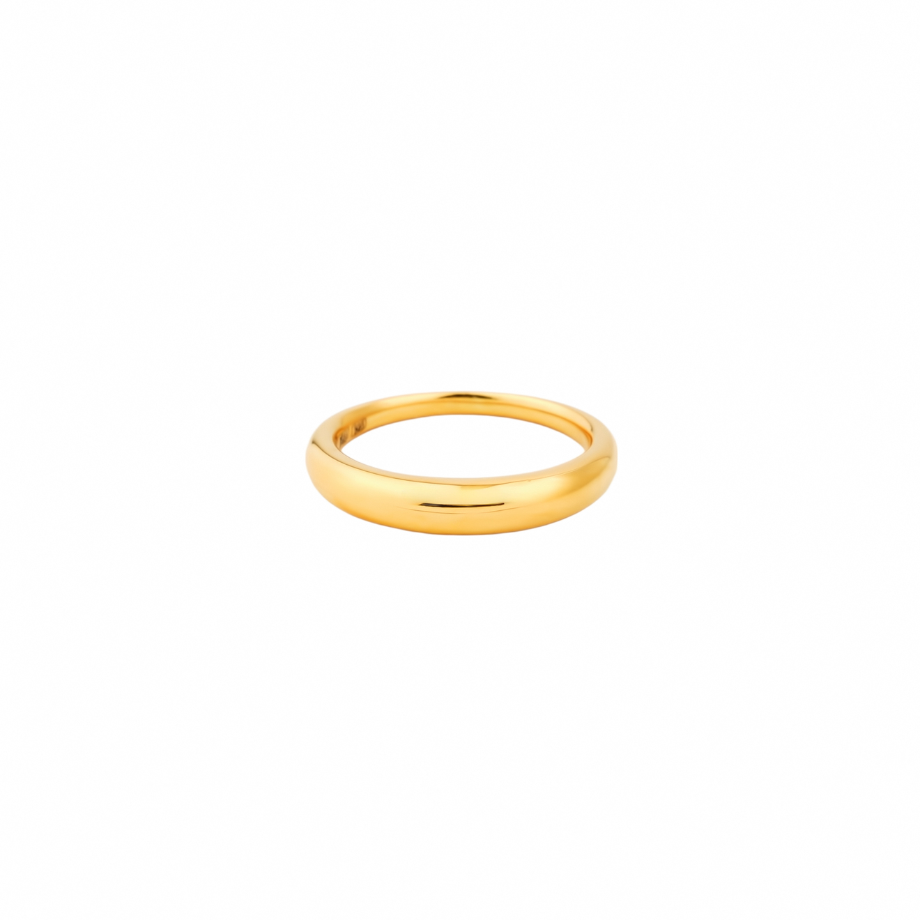 NÁNA Позолоченное кольцо ГЛАДЬ из серебра poche позолоченное кольцо из серебра с овальной вставкой из желтой эмали