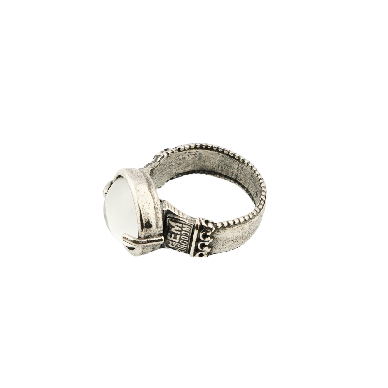 gem kingdom мужское серебряное кольцо amor Gem Kingdom Черное хрустальное кольцо с изображением кристалла