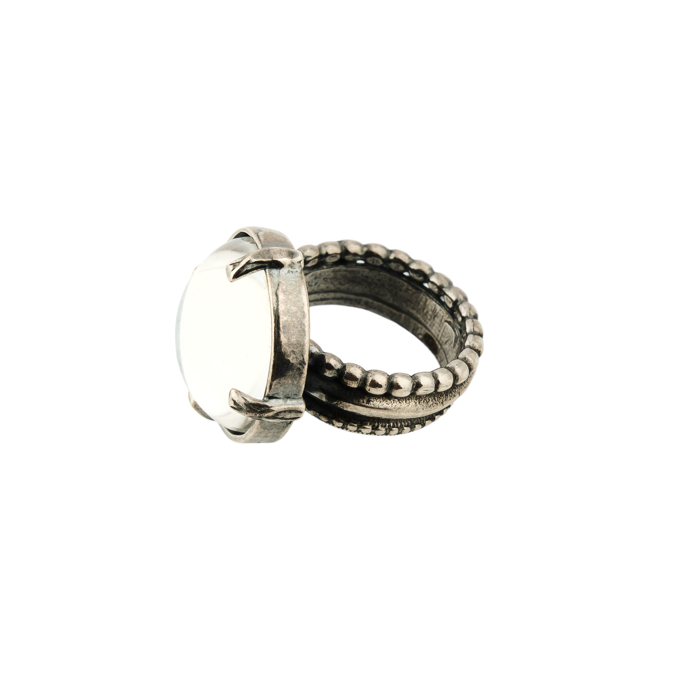 gem kingdom женское серебряное кольцо amor Gem Kingdom Голубое круглое кольцо с изображением птиц