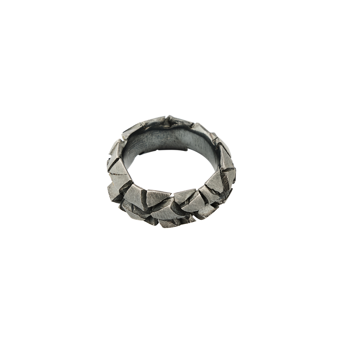 OSSA Кольцо из серебра с трещинами ossa кольцо печатка из серебра
