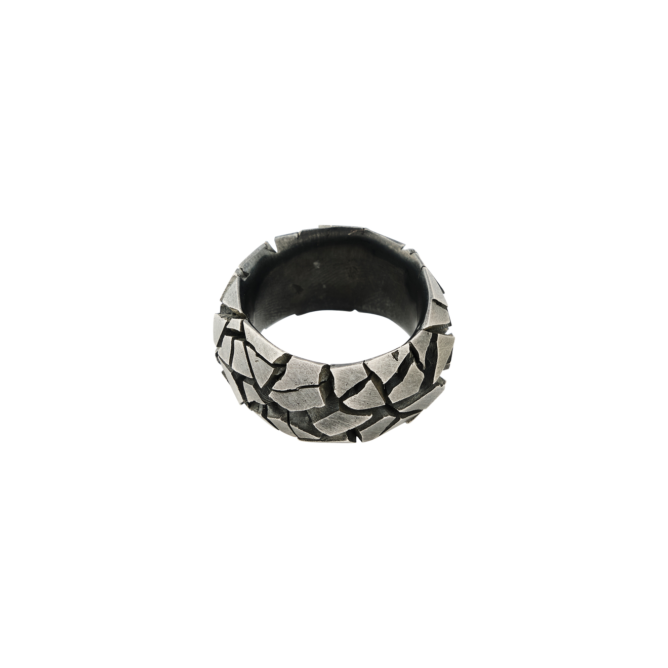 ossa кольцо с раухтопазом OSSA Кольцо с трещинами