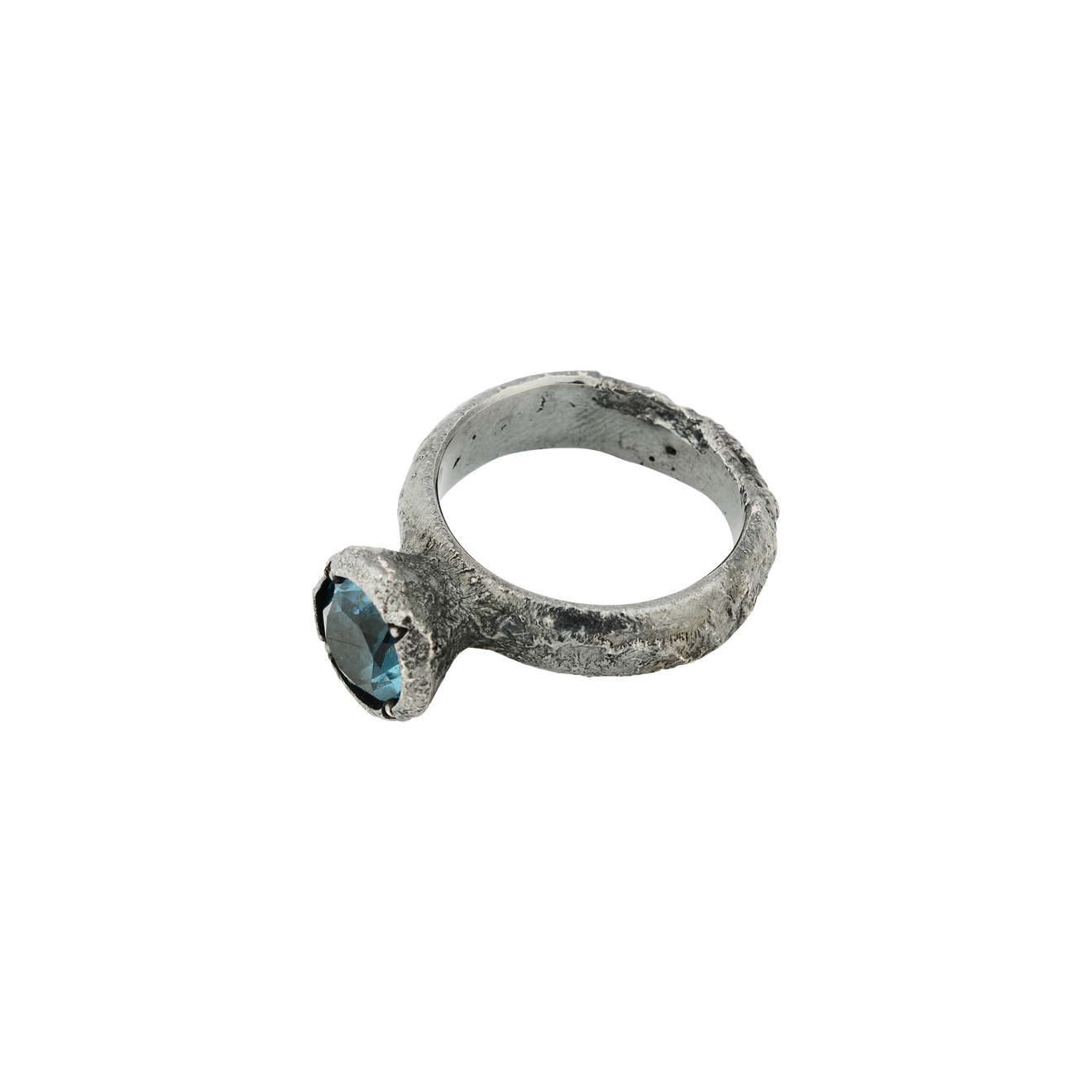 OSSA Кольцо из серебра с топазом кольцо с фианитами топазом и кварцем из серебра