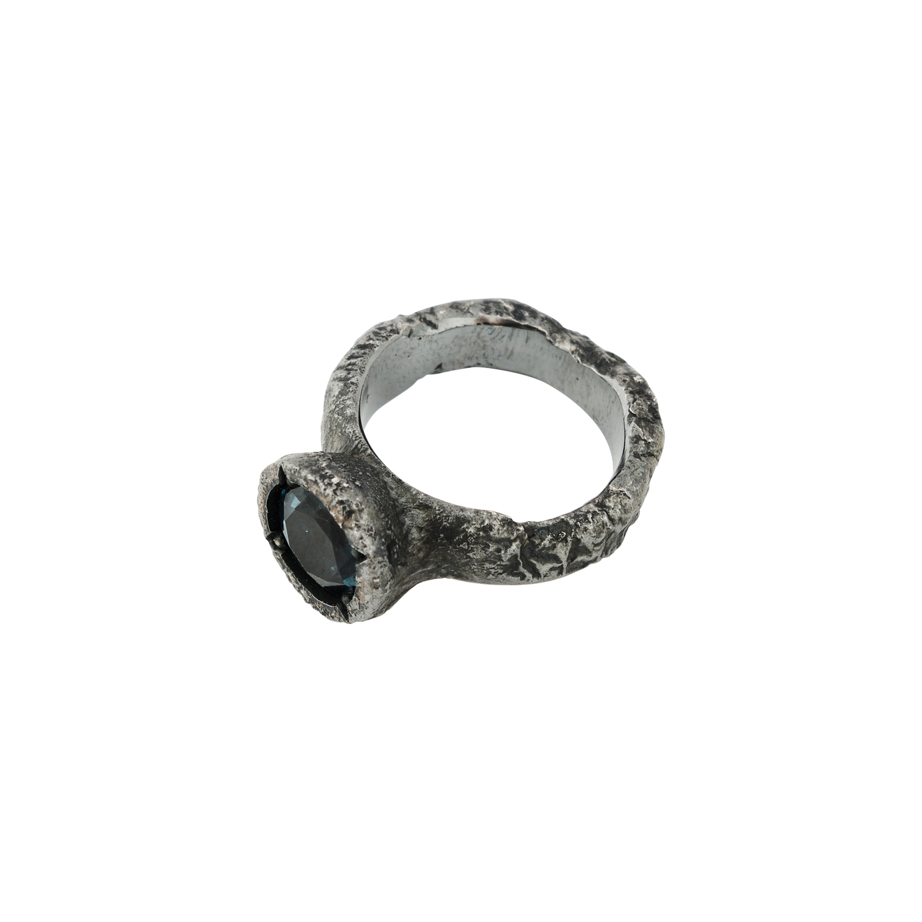 OSSA Кольцо с голубым топазом ossa кольцо из серебра с топазом