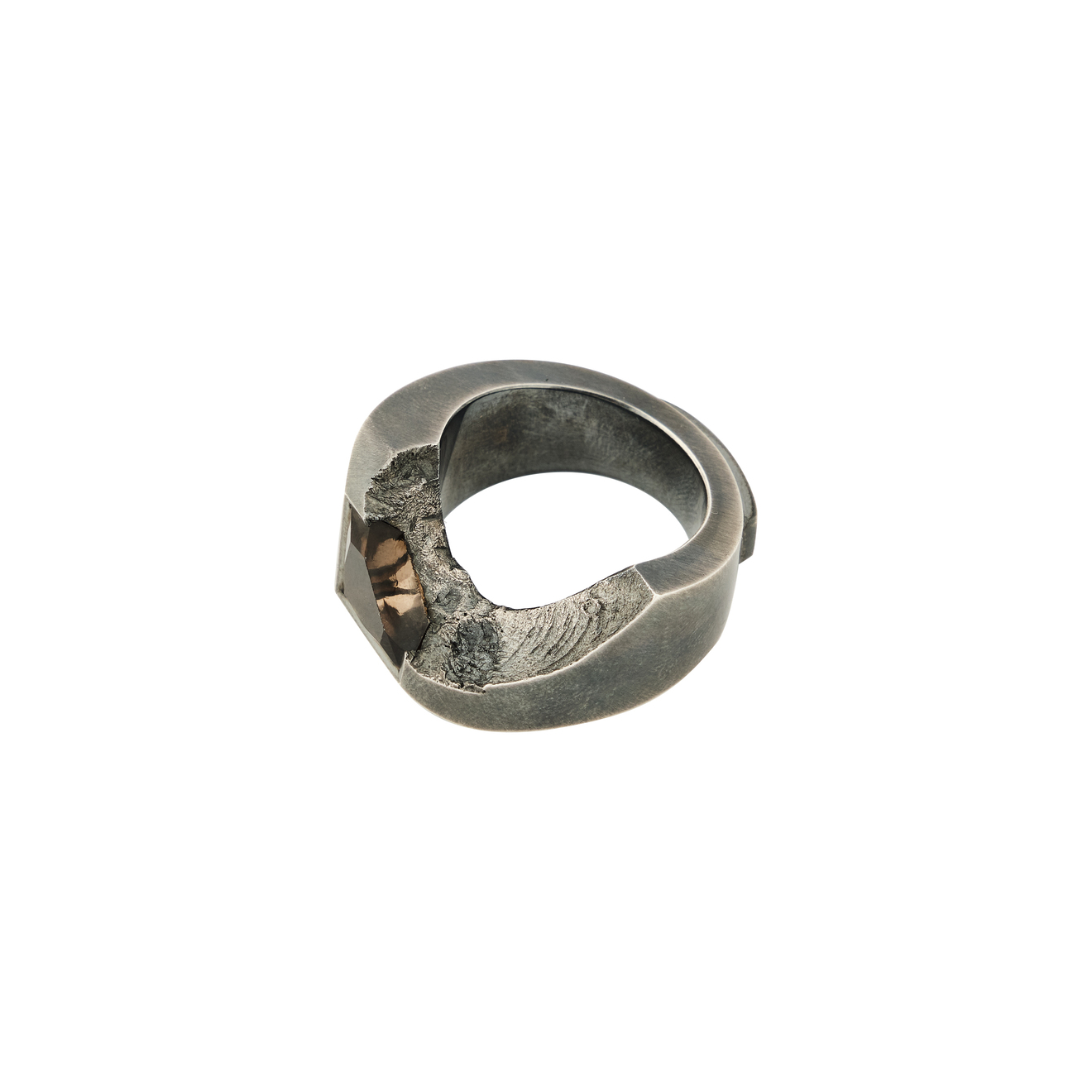 OSSA Кольцо с раухтопазом кольцо с 1 раухтопазом из красного золота