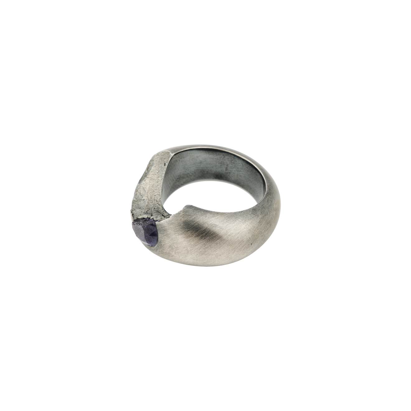 OSSA Кольцо с сапфиром серебряное кольцо с сапфиром натуральный коллекция фрейя покрытие палладий размер 20