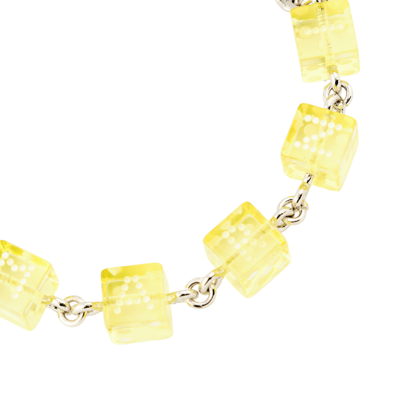 Marni Браслет с маленькими желтыми кубиками marni браслет с желтыми объемными кубиками и кристаллами
