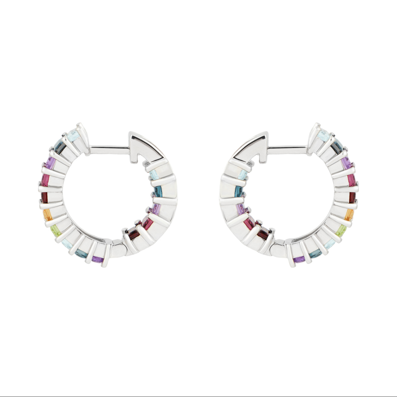 Secrets Серьги-радуги из камней огранки багет кольцо с хрусталём огранки багет в позолоте secrets jewelry