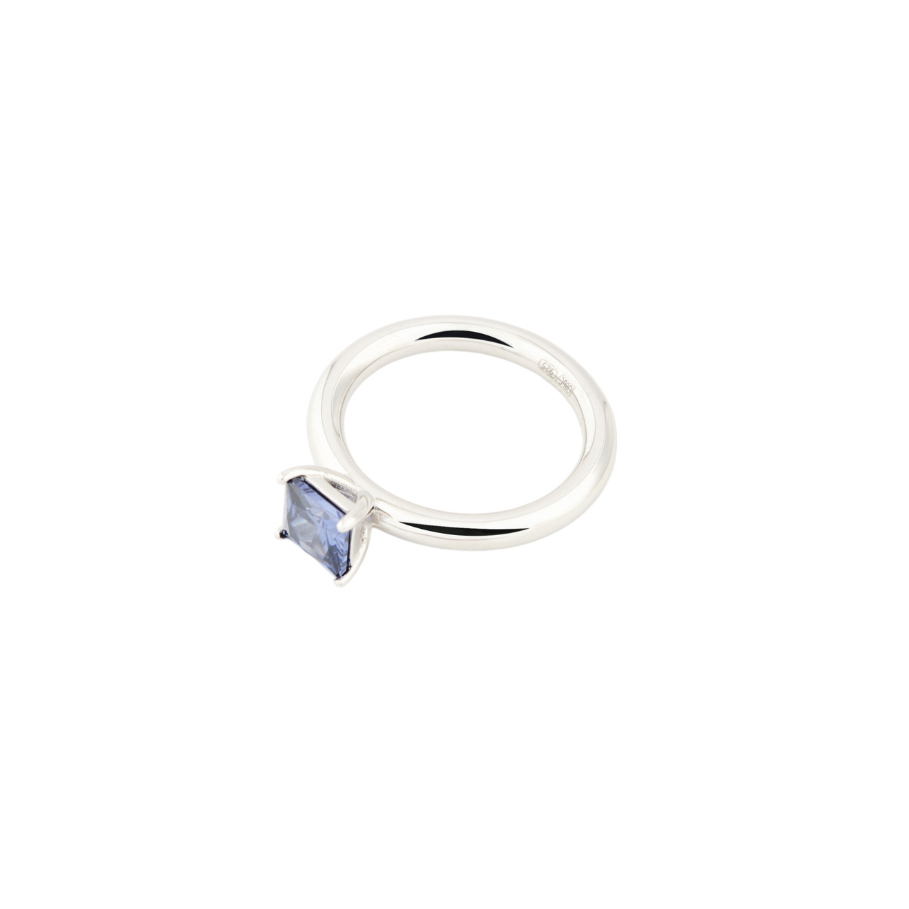 Jewlia Кольцо с синим фианитом jewlia кольцо из серебра с розовым фианитом