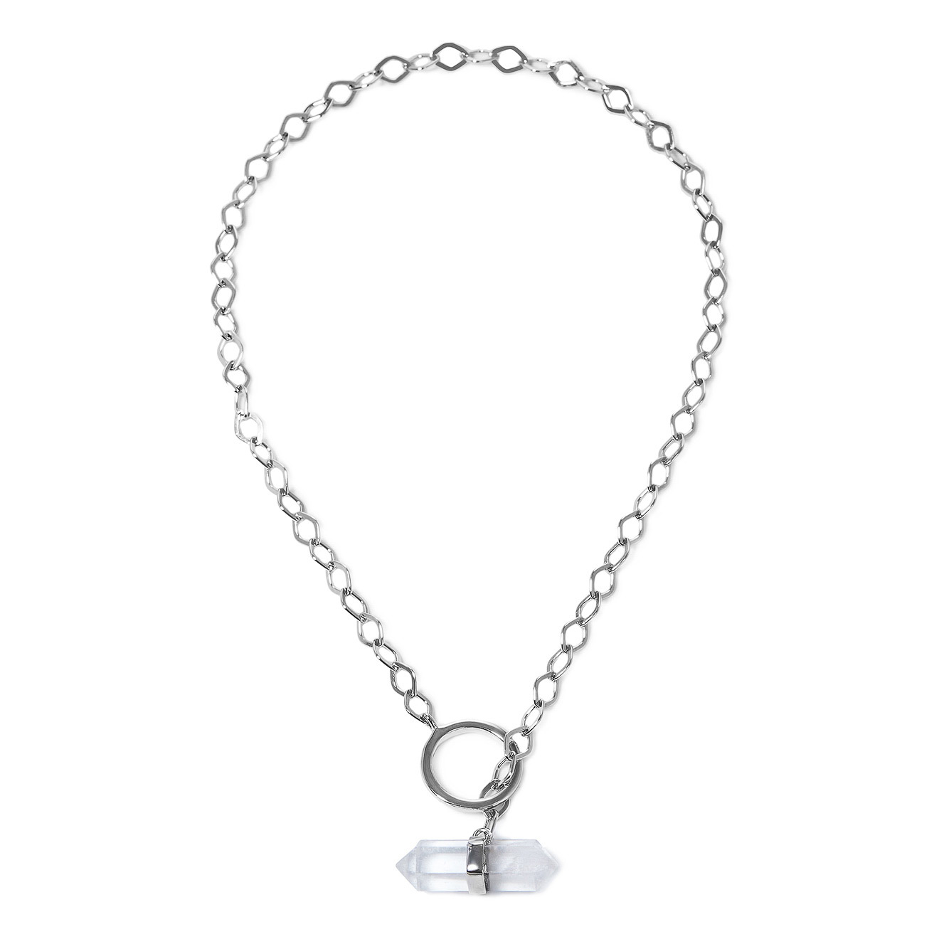 Waves and Gems Чокер из серебра с горным хрусталем lalique браслет flex из серебра с хрусталем