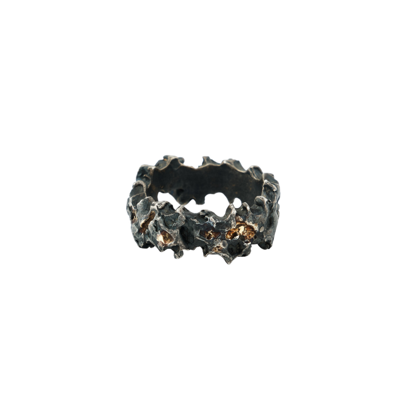 Kintsugi Jewelry Кольцо Volcanic power из серебра