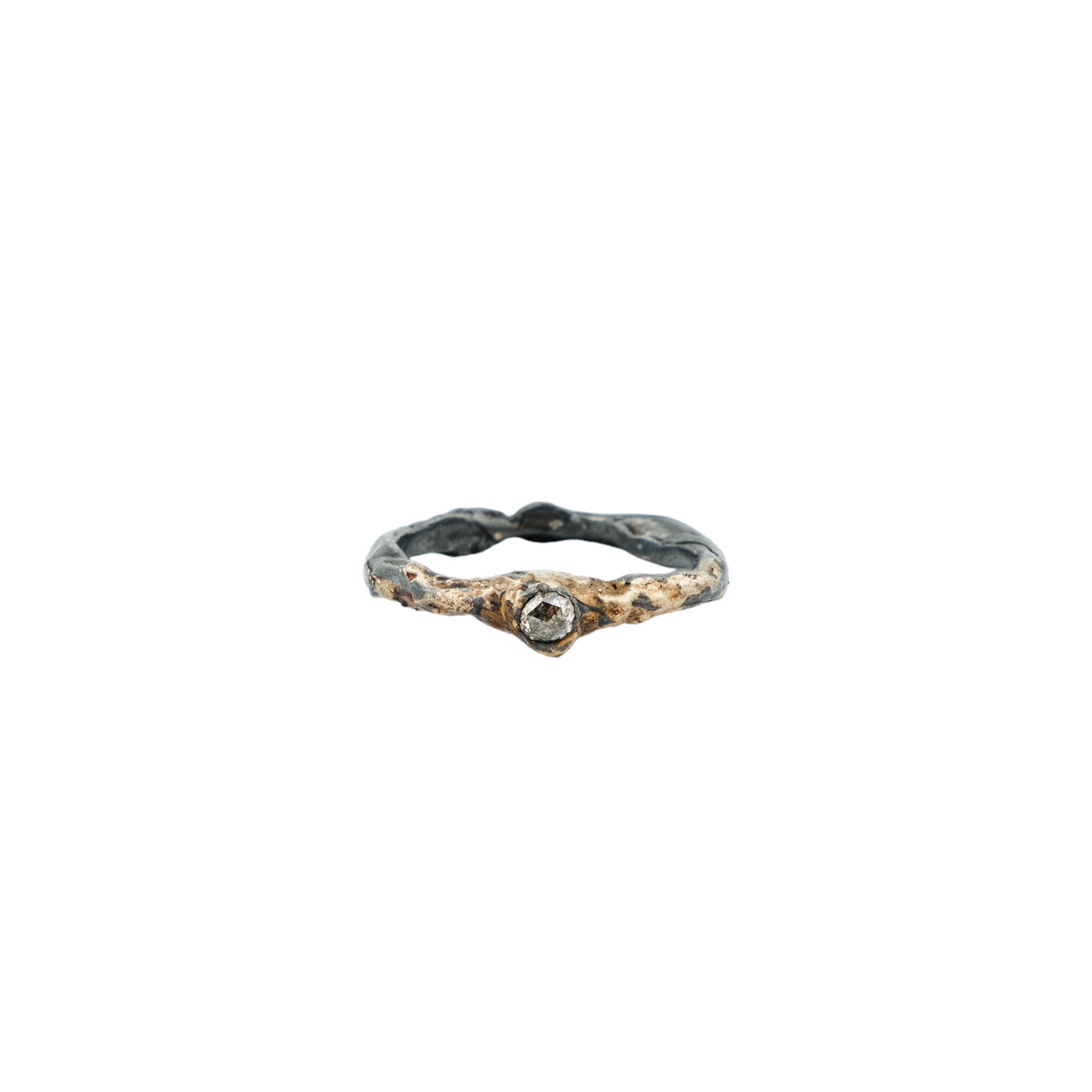 Kintsugi Jewelry Кольцо Brave2 из серебра с бриллиантами