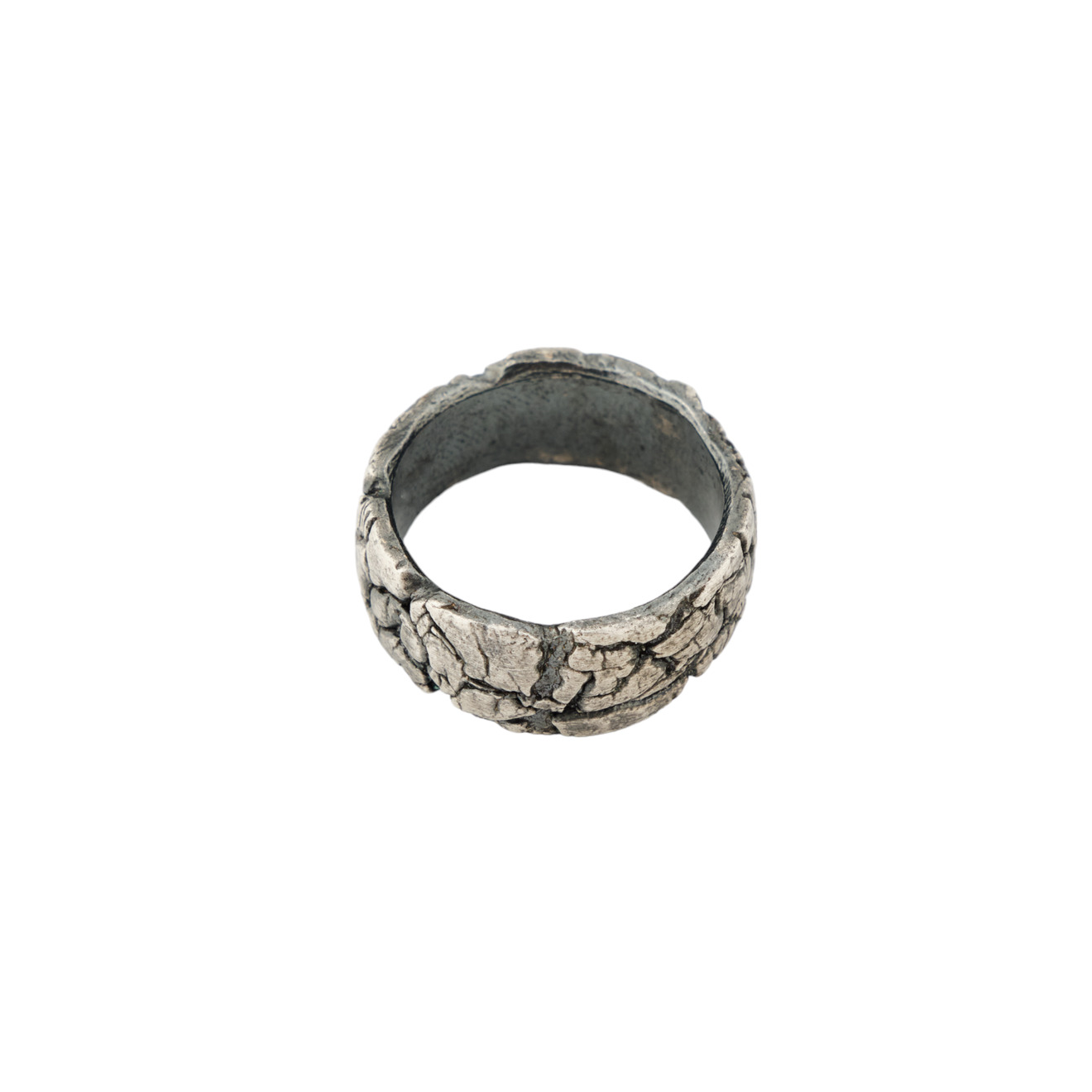 Kintsugi Jewelry Широкое кольцо Milestone из серебра