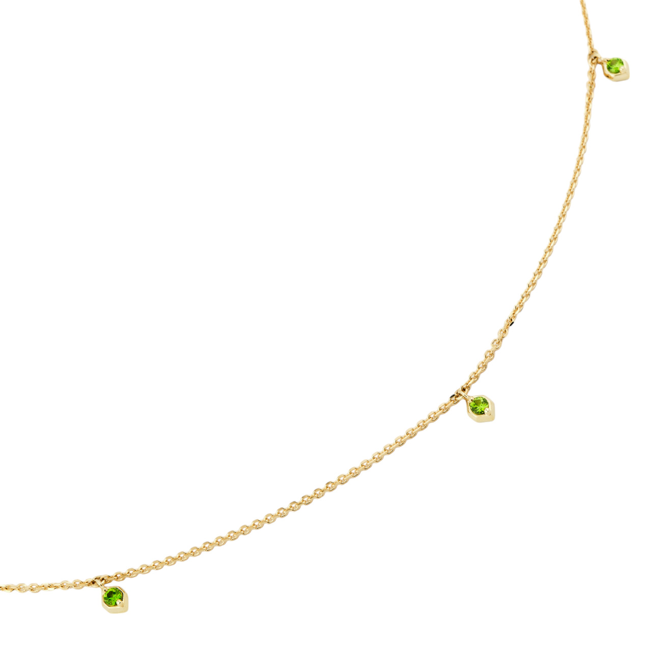 Prosto Jewelry Ожерелье из золота с демантоидом