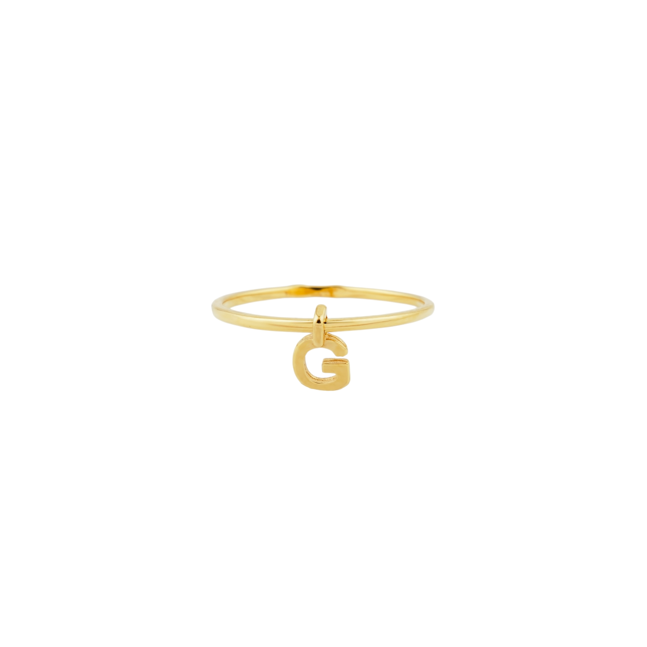 TONDEM Позолоченное кольцо из серебра с буквой G ringstone позолоченное кольцо из серебра с буквой s