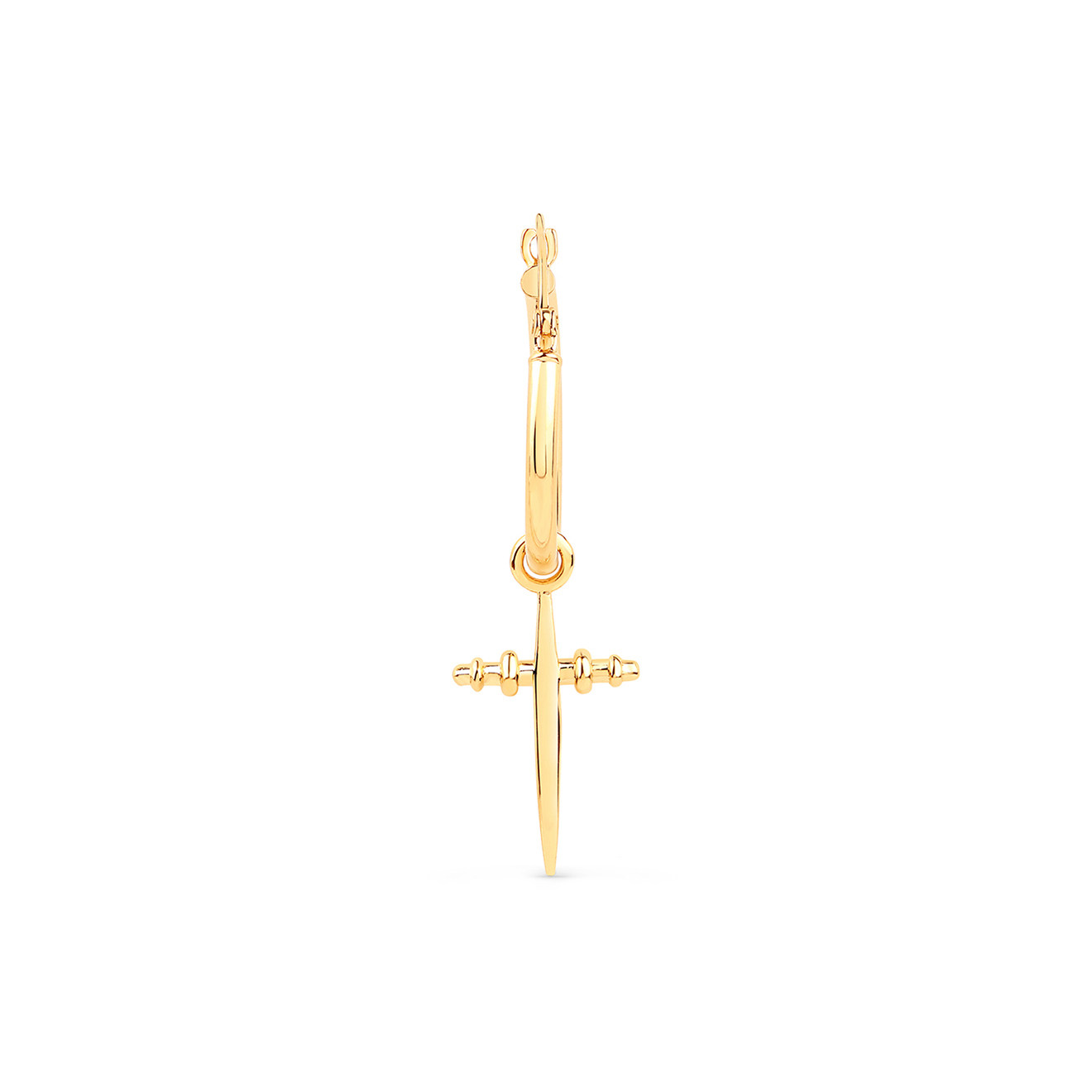 Позолоченная моносерьга Cross, из коллекции Antique