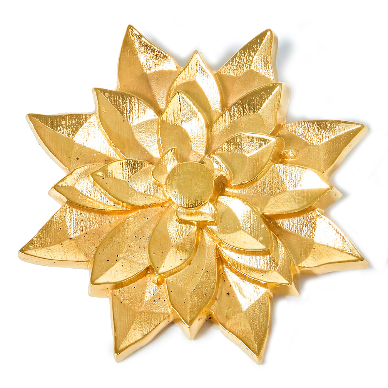 Gilded Flower Brooch