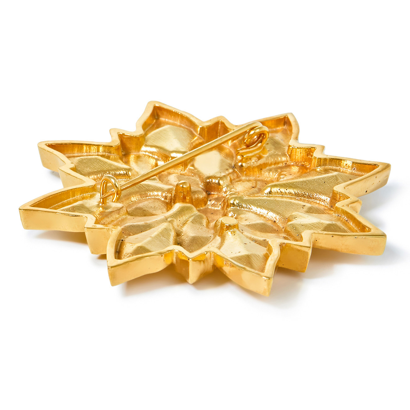 Gilded Flower Brooch