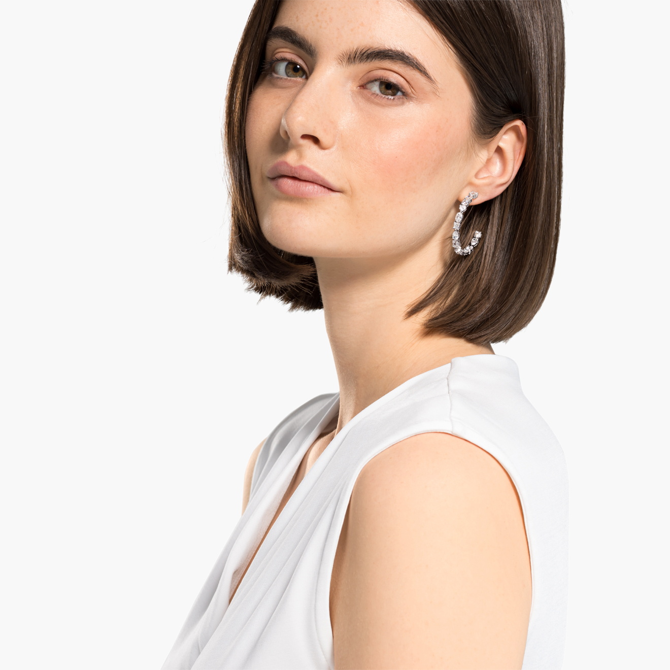 TENNIS DELUXE MIXED Hoop Earrings