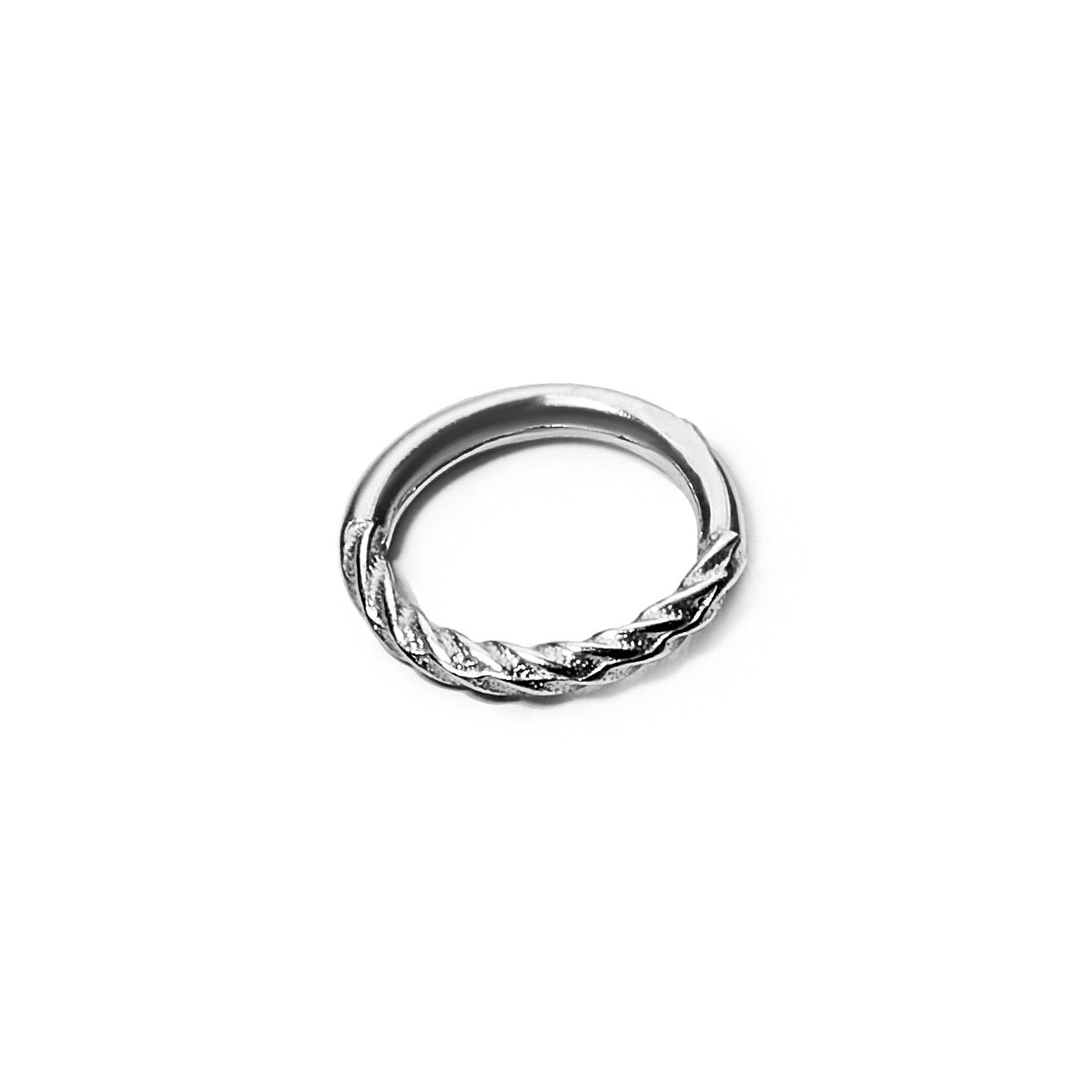 Ring for piercing Flagellum made of silver