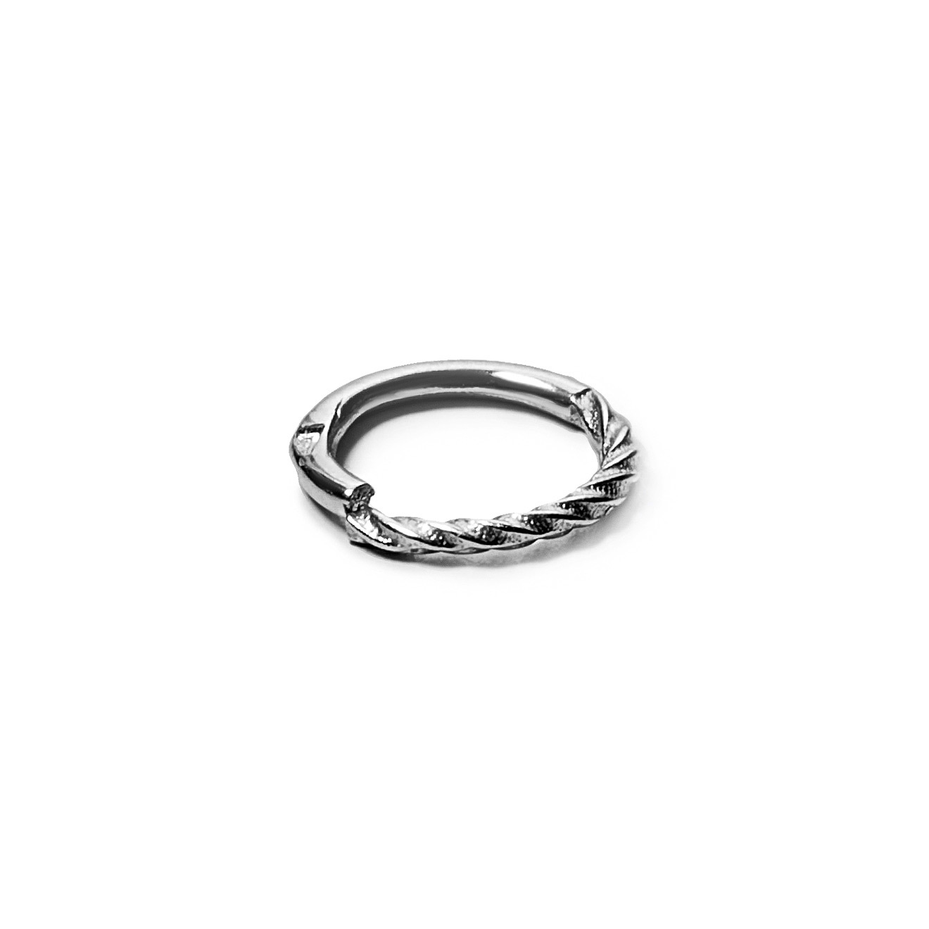 Ring for piercing Flagellum made of silver