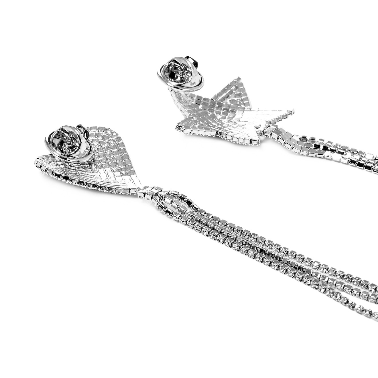 Double  brooch with a star and a heart