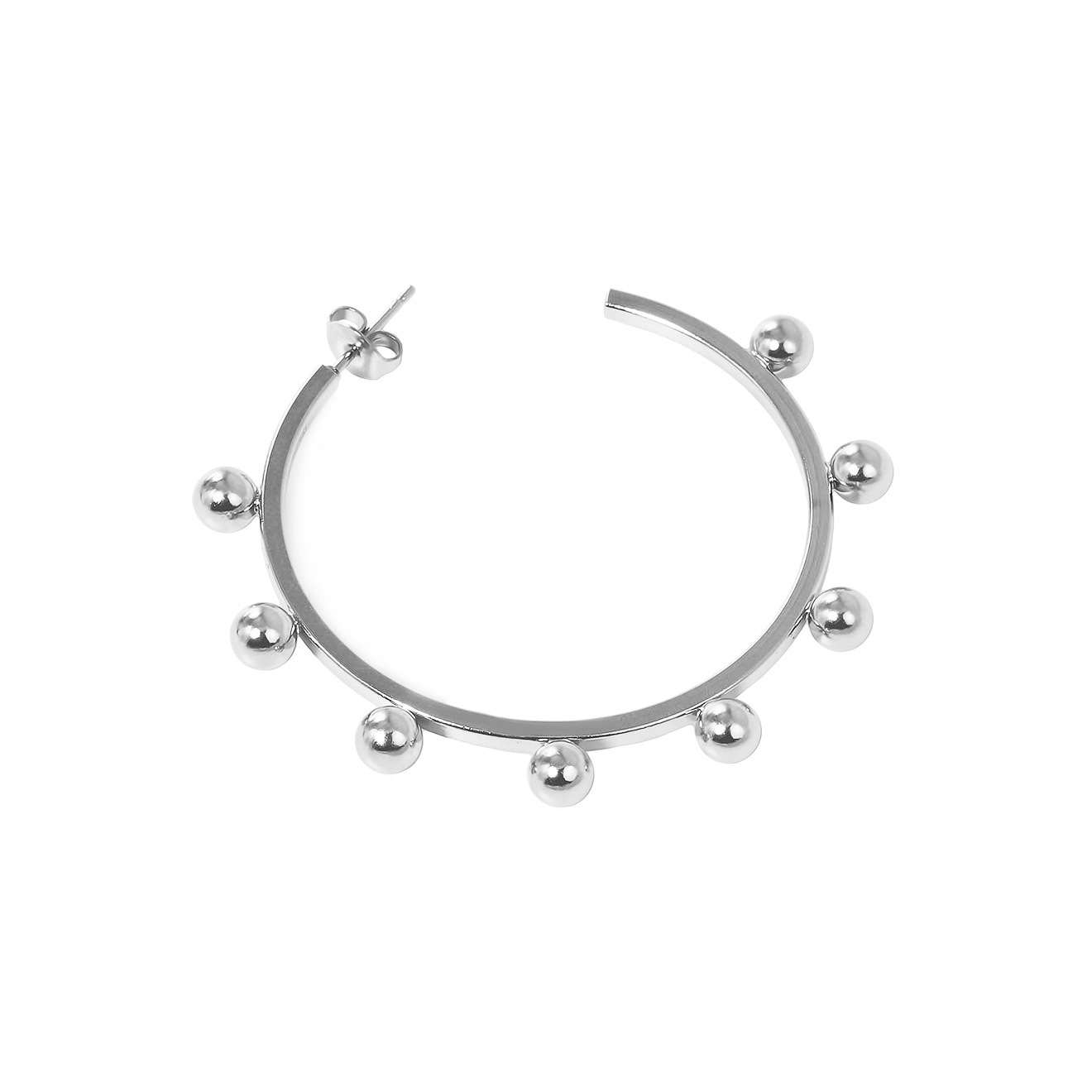 hoop earrings with balls
