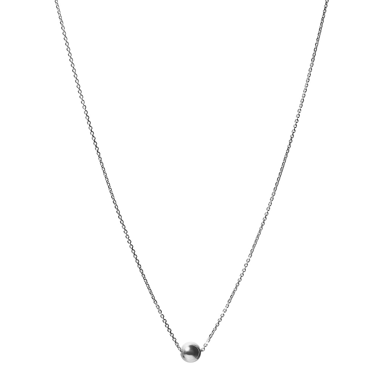 Prosto Jewelry Колье из серебра с малой подвеской-шариком prosto jewlry кольцо из серебра с шариком