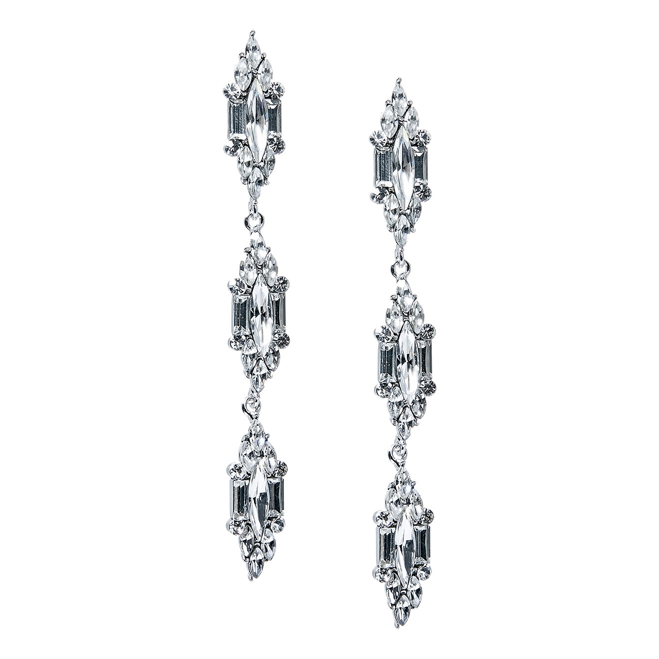earrings with crystals