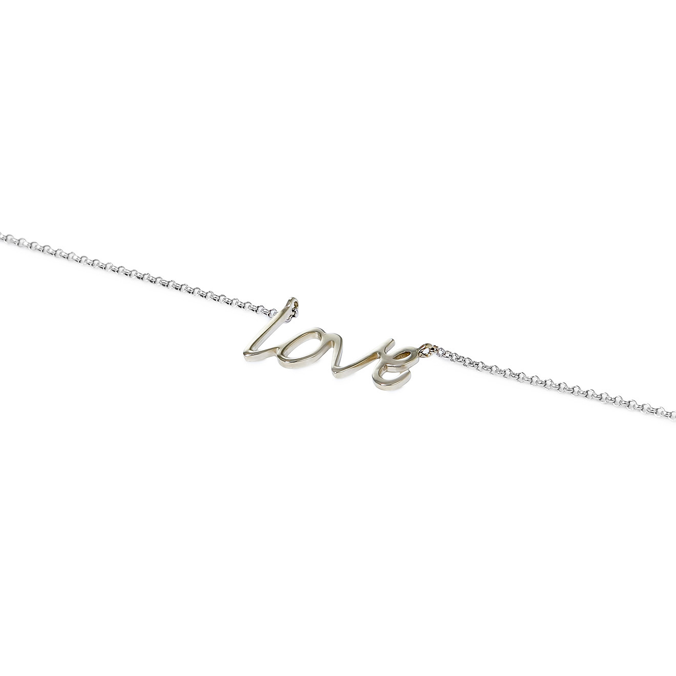 Колье из белого золота «Love»