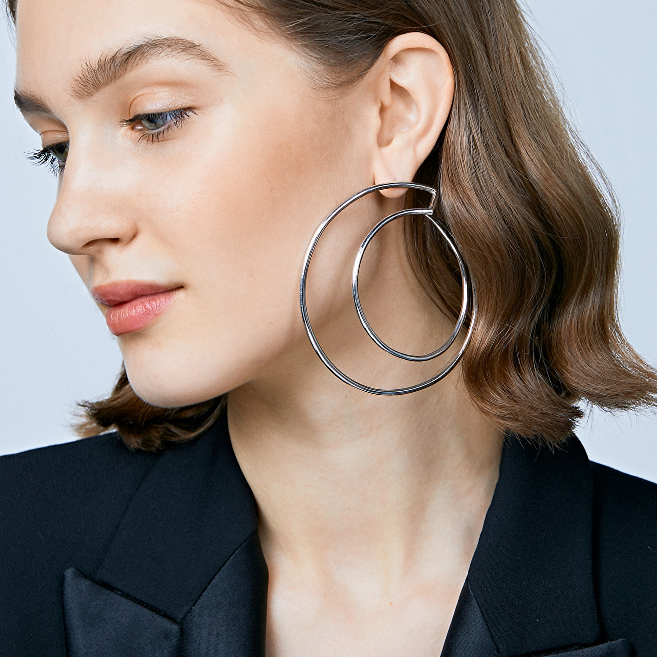 Серьги из серебра Demilune, из коллекции Sierra