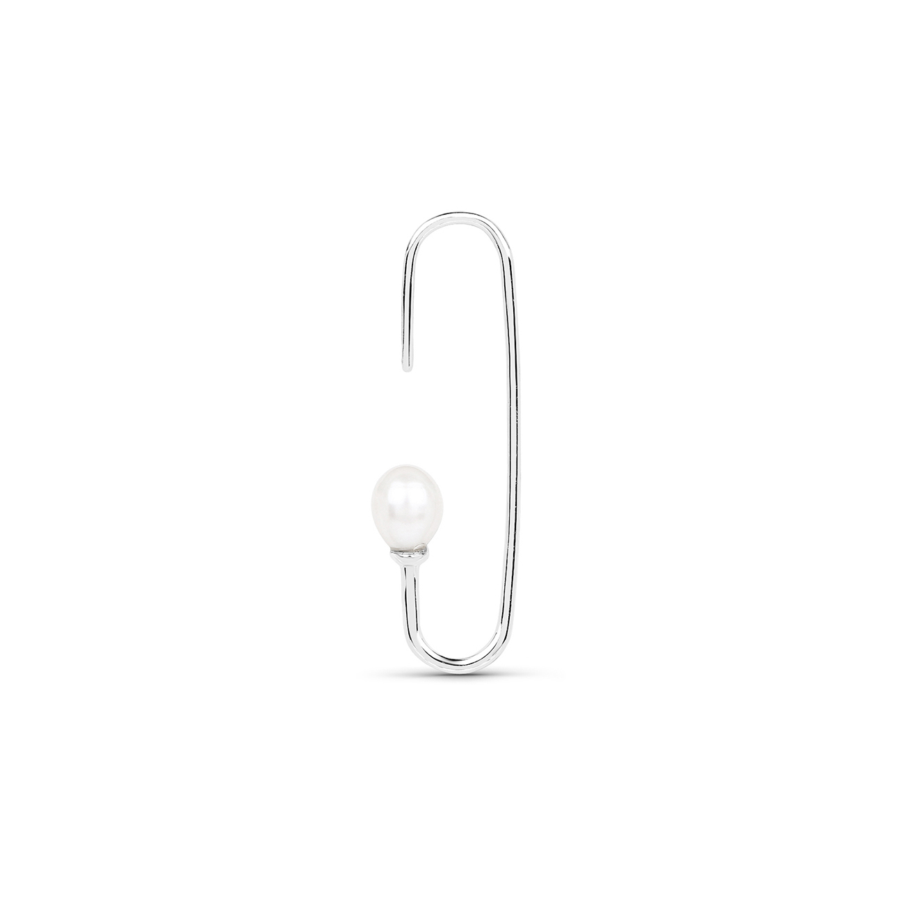 Серебряная моносерьга с барочной жемчужиной Pin, из коллекции Baroque