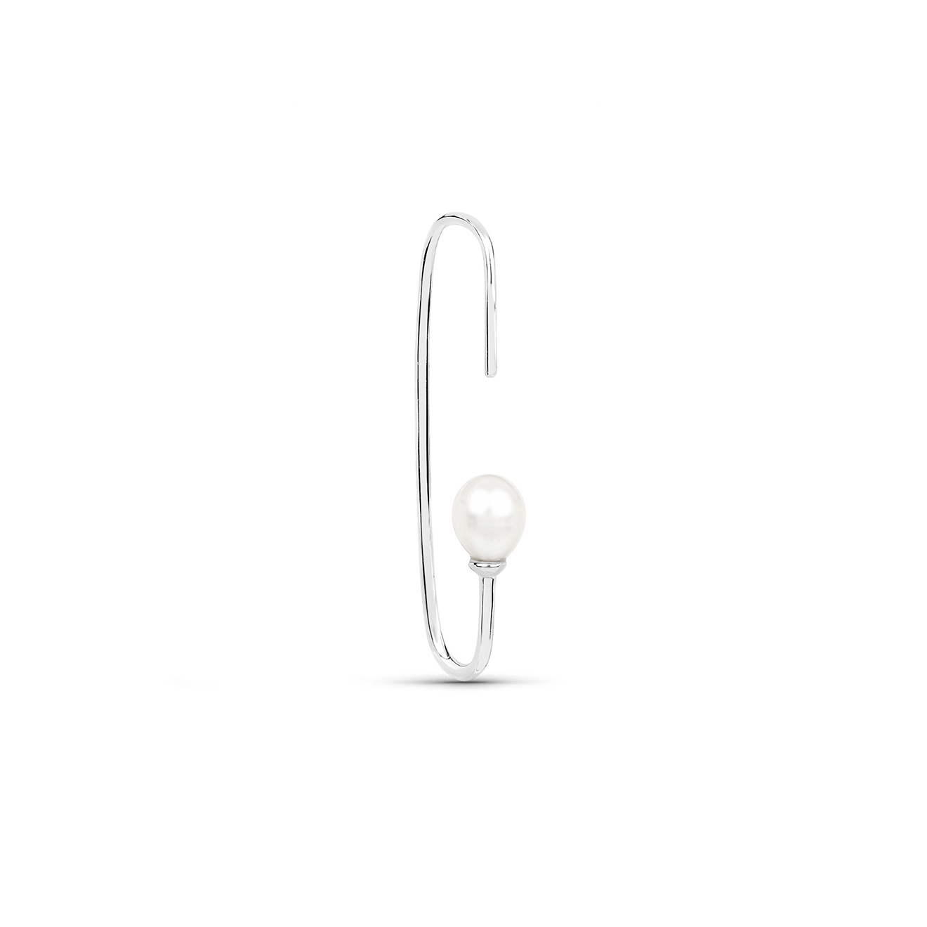 Серебряная моносерьга с барочной жемчужиной Pin, из коллекции Baroque