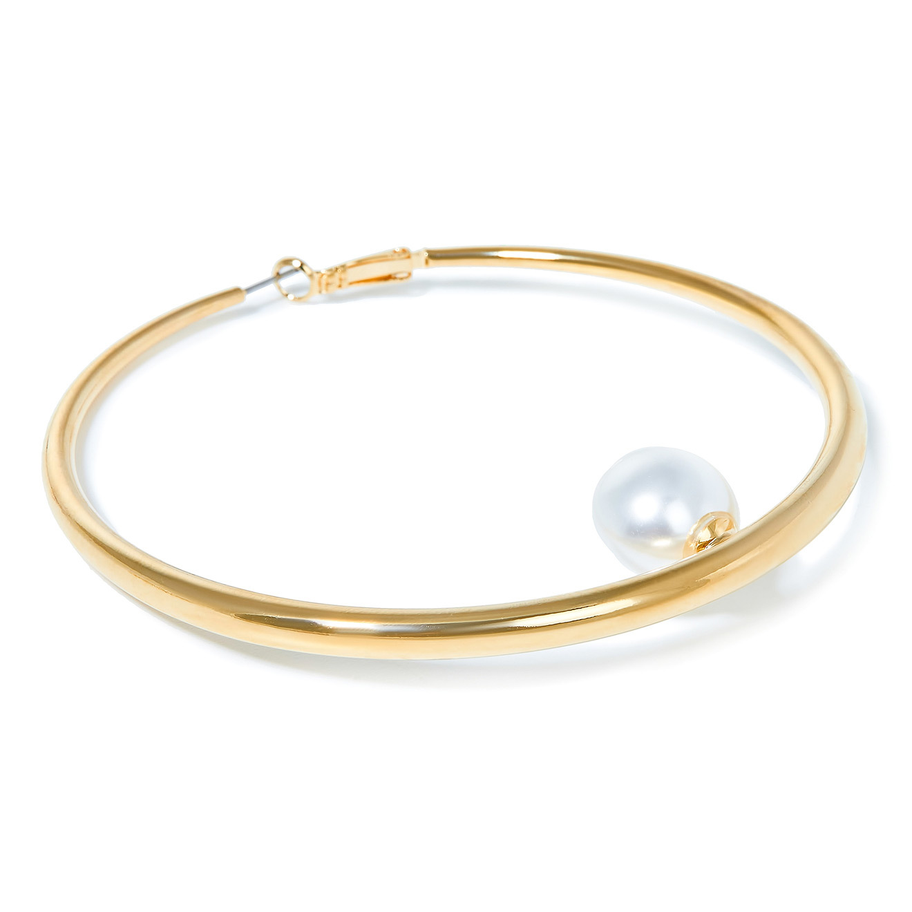 ring earrings with pearls