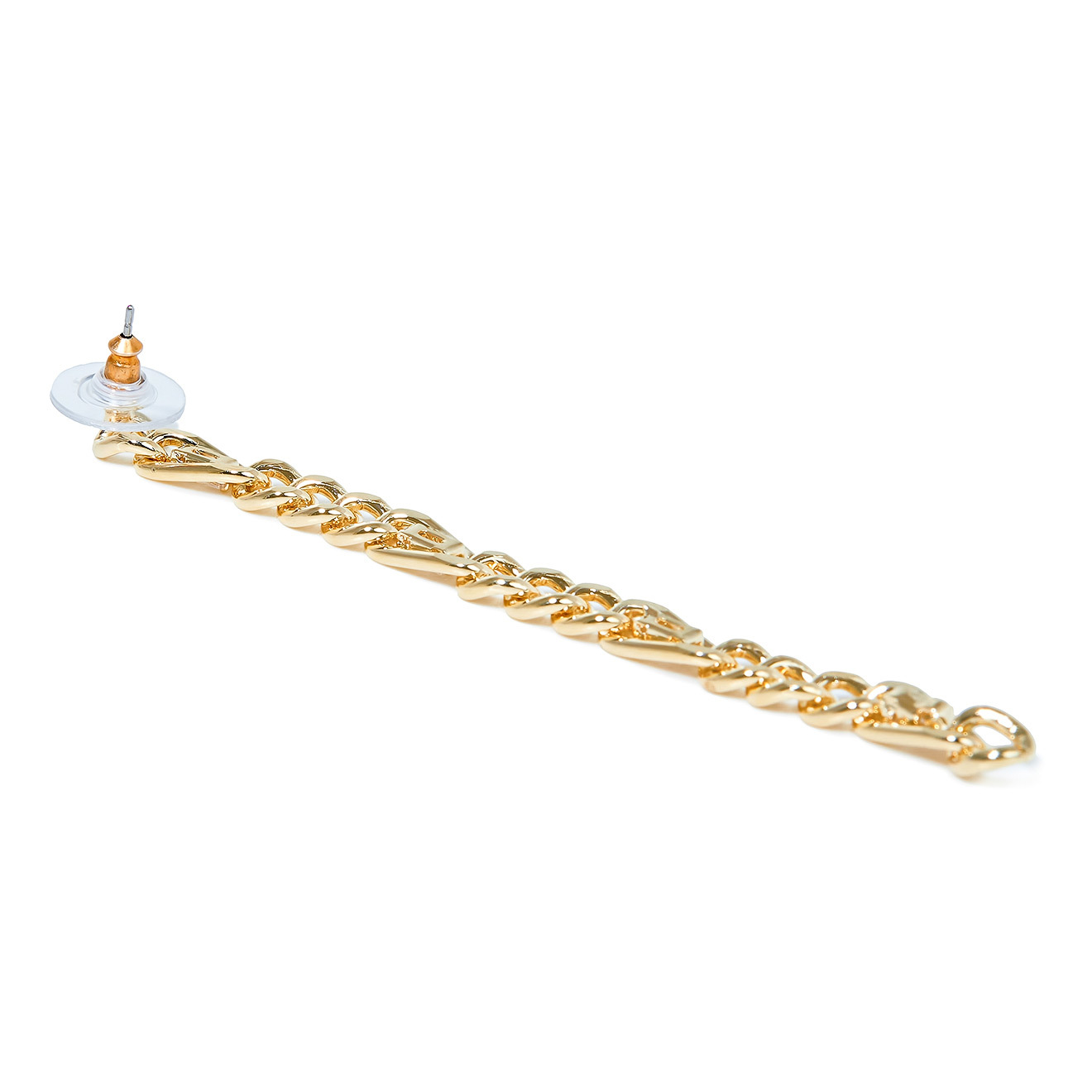 chain earrings with crystals