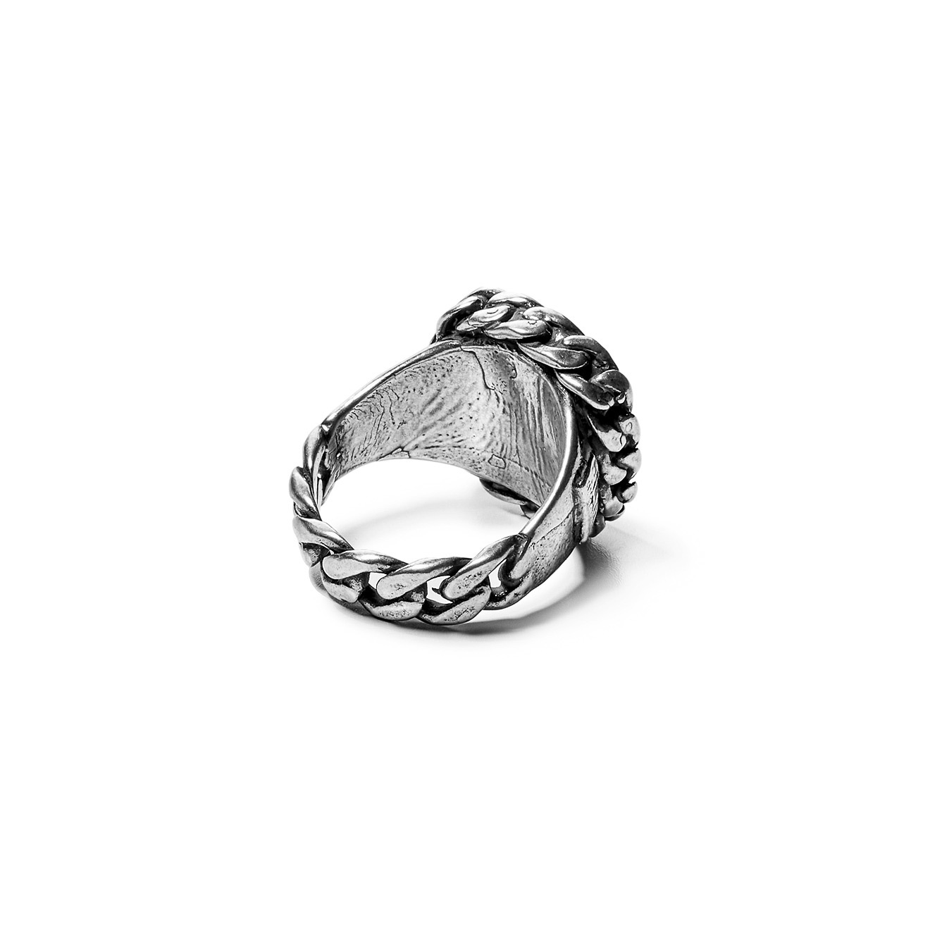 Signet ring made of silver with onyx