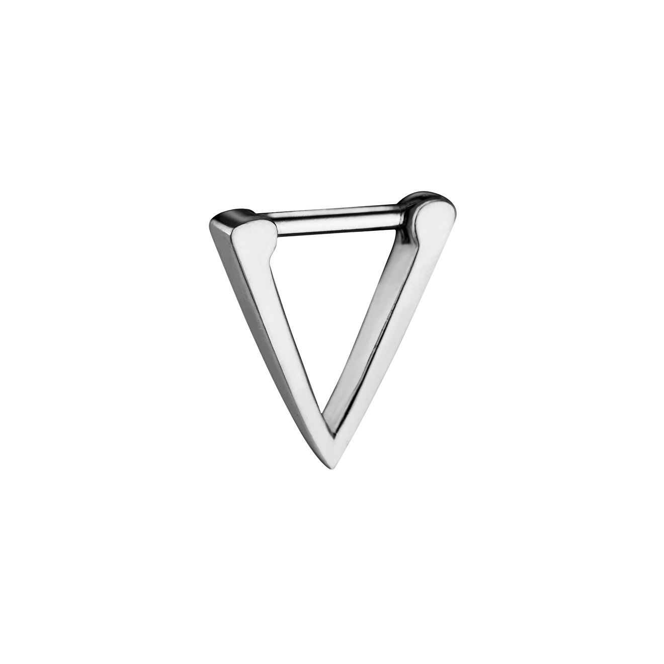 Silver septum in the form of a triangle
