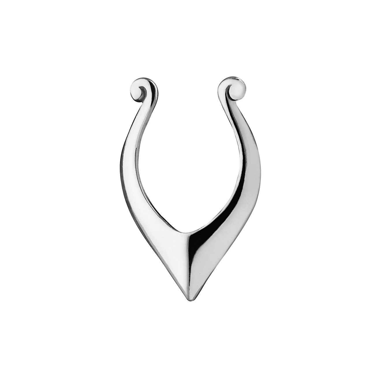 Imitation piercing made of silver
