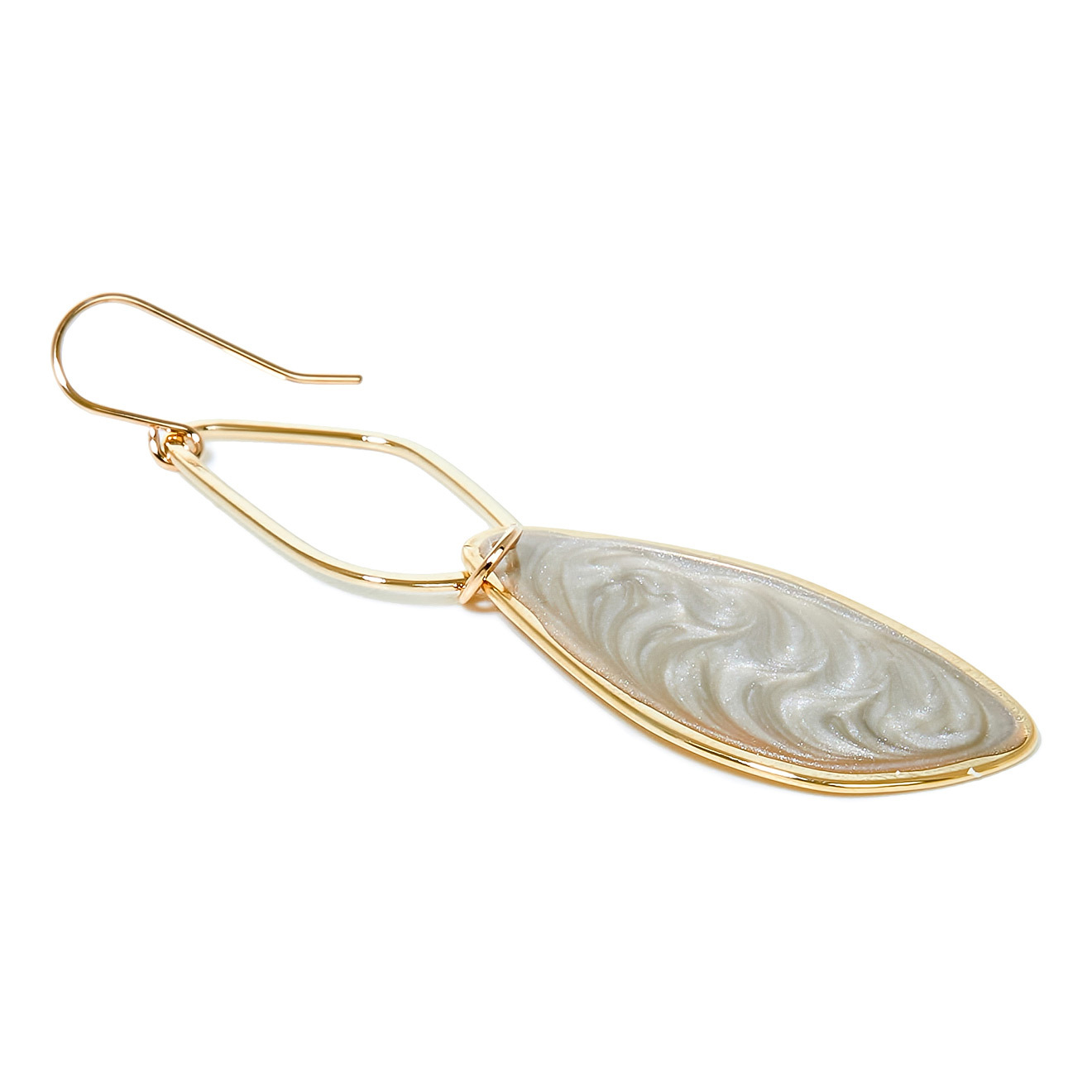earrings with gray pendants